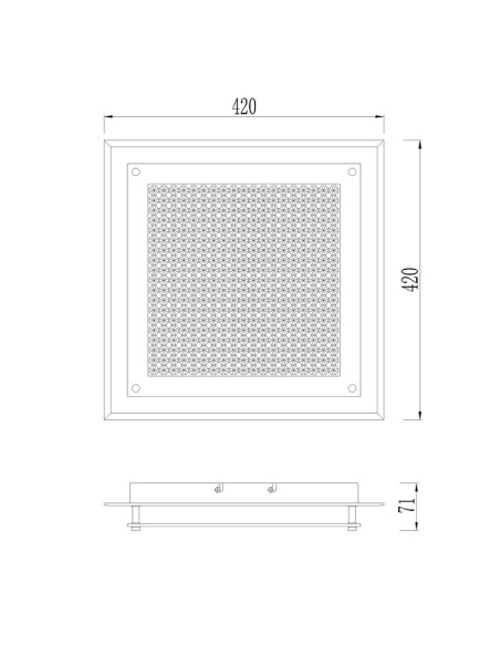 Plafón de techo CRYSTAL LED Cromo