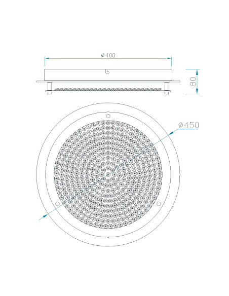 Plafón de techo CRYSTAL LED Cromo