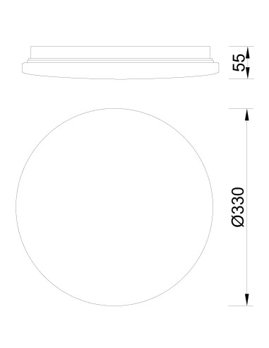 Plafón de techo ZERO SMART Blanco