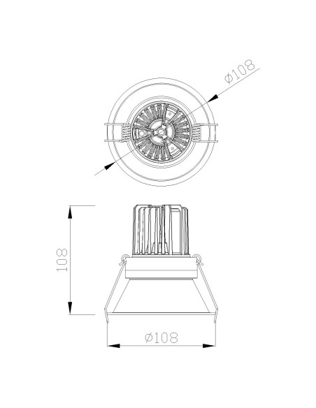 Empotrable Downlight FORMENTERA Blanco
