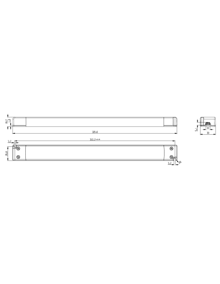 Fuente de alimentación para carril magnético MAGNETO 06 Blanco