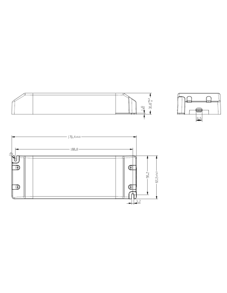 Fuente de alimentación para carril magnético MAGNETO 06 Blanco