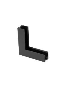 Conexión Superficie en L 90º para carril magnético MAGNETO Negro