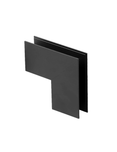 Conexión Superficie en L 90º para carril magnético MAGNETO Negro