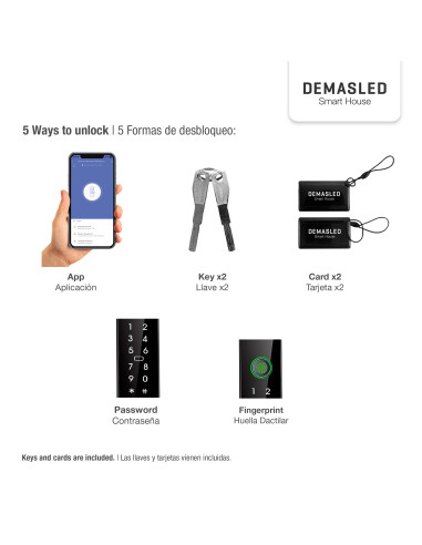 Cerradura para Exterior Biométrica Smart WiFi