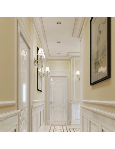 Spot Móvil Blanco Metálico 10x10cm Corte 9x9cm para Bombilla GU10