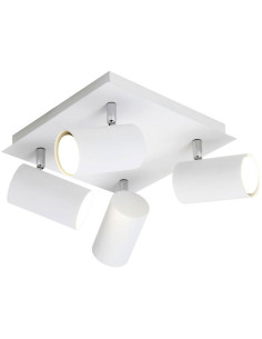 Plafón 4 focos Marley Blanco para 4 GU10 (no incluidas)