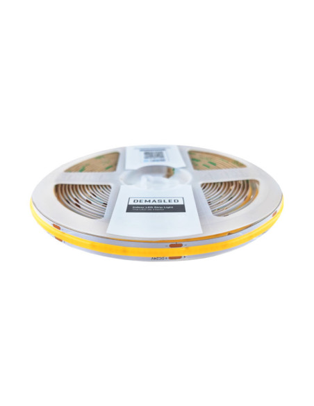 Tira LED COB 24V 11W/m Blanco Neutro 1012lm/m 480LEDs/m 8mm IP65, 5m