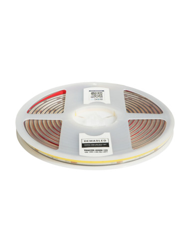 Tira LED COB 12V 11W/m 1012lm/m 480 LEDs/m 8mm IP68, 5m