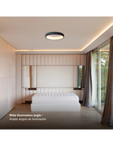 Panel LED Smart Redondo 48x48x9cm 48W 210mA CCT, de Aplicar