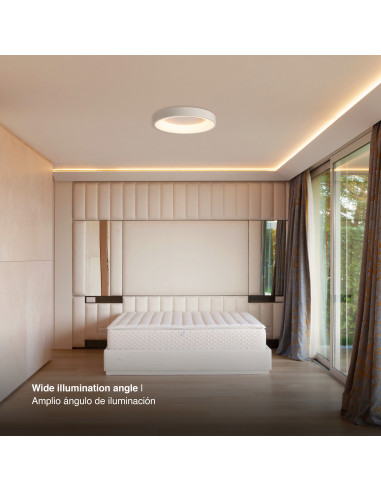 Panel LED Smart Redondo 48x48x9cm 48W 210mA CCT, de Aplicar