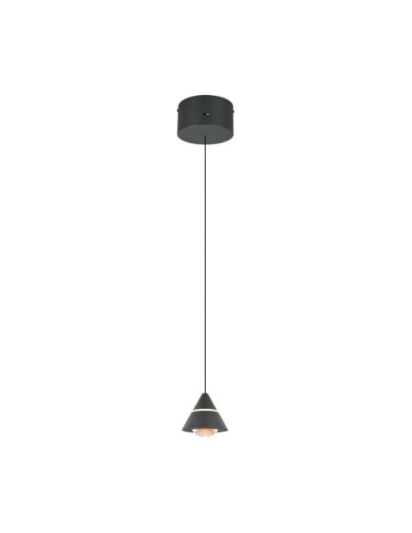 Colgante 70W metal negro CCT romeo