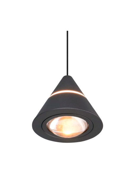 Colgante 70W metal negro CCT romeo