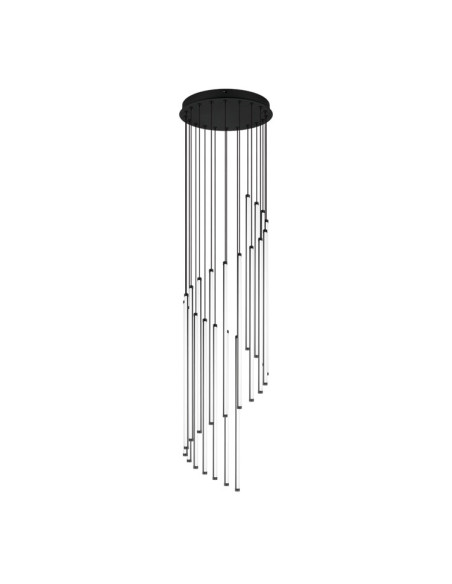 Colgante 70W metal negro con difusor acrílico CCT baxter