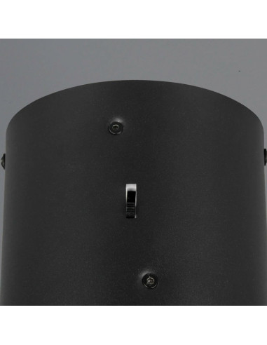 Colgante 10W metal negro con difusor acrílico CCT keaton