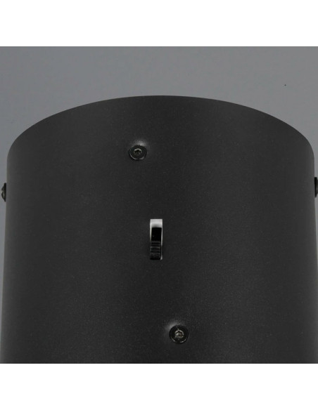 Colgante 10W metal negro con difusor acrílico CCT keaton