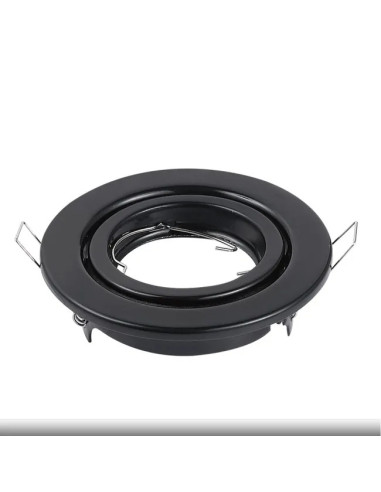 Pack 3 und Foco empotrado Movil Negro 9cm Lampara GU10 y MR16