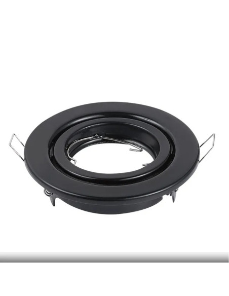 Pack 5 und Foco empotrado Móvil Negro 9cm Lampara LED GU10 y MR16