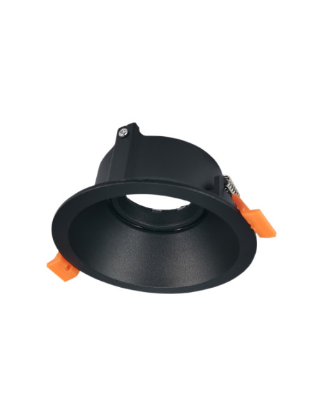 Pack de 5 und de Aro Spot downling Móvil 9cm Corte 7.5cm para Bombillas GU10 - Negro
