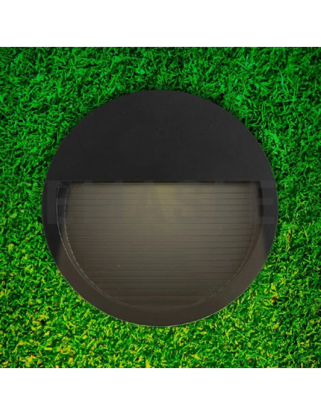 Pack de 2 und Aplique de Pared Exterior WALL ROUND LED 6W Blanco Neutro 12cm 220-240V