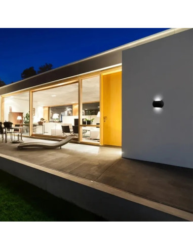 Pack de 2 und Aplique Exterior LED Bidireccional 10W Blanco Neutro 85-265V