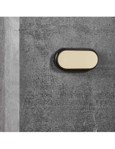 Pack de 2 und Aplique Exterior WALL OVAL LED Incluido 10W 800lm Blanco Neutro 85-265V