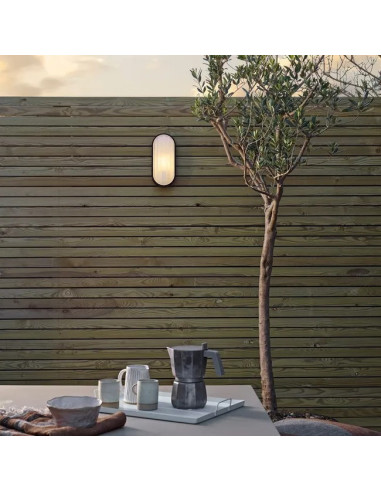 Pack de 2 und Aplique Exterior WALL OVAL LED Incluido 10W 800lm Blanco Neutro 85-265V