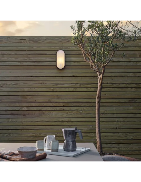 Pack de 2 und Aplique Exterior WALL OVAL LED Incluido 10W 800lm Blanco Neutro 85-265V