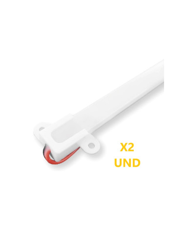 2 unid. Barra LED Rígida SMD2835 para armario cocina, estanterías 220V 6.5W 50cm