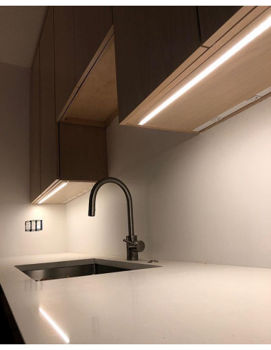 2 unid. Barra LED Rígida SMD2835 para armario cocina, estanterías, 220V 7W 80cm