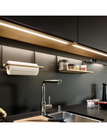 3 unid. Barra LED Rígida SMD2835 para armario cocina, estanterías, 220V 7W 80cm