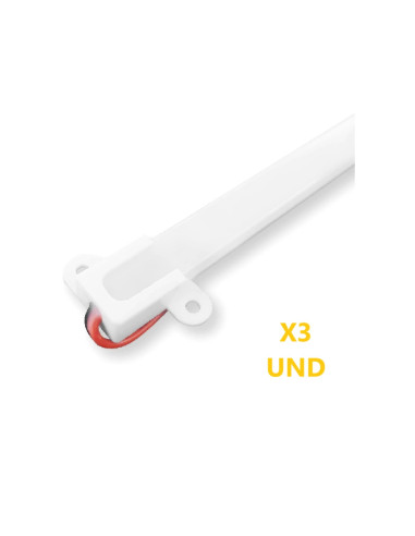 3 unid. Barra LED Rígida SMD2835 para armario cocina, estanterías, 220V 12W 1m