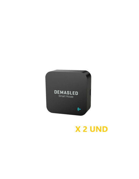 Pack de 2 und Control Remoto WiFi Infrarrojos Inteligente Para TV, Aire acondicionado APP Alexa, Google Home - Negro