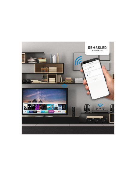 Pack de 2 und Control Remoto WiFi Infrarrojos Inteligente Para TV, Aire acondicionado APP Alexa, Google Home - Negro