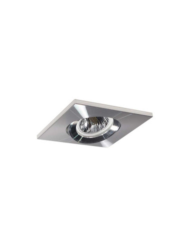 Pack de 3 und Aro Foco orientable Empotrable cuadrado grafito Cromo 98x98mm