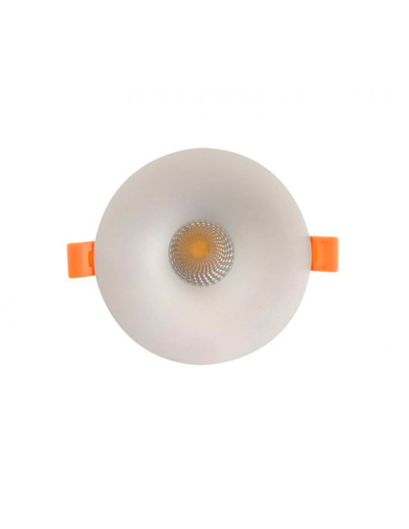 Pack de 3 und Foco Aro Redondo empotrar Blanco 11cm Corte 7,5cm para GU10 - Blanco