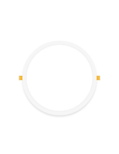 Pack por 2 und Foco LED Downlight Plafon Redondo Blanco de 30cm, 24W 1920lm Frío, de empotrar