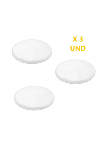Pack por 3 und Foco LED Downlight Plafon redondo AJUSTABLE de 17cm 18W 1620lm Cálido, Empotrar