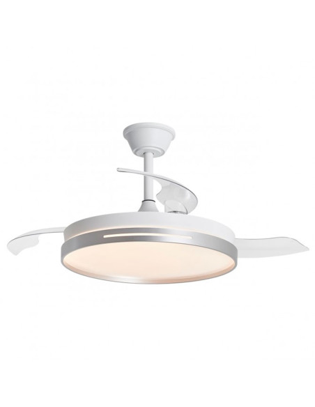 Ventilador de techo 50cm 68W CCT con aspas Desplegables Togo plata