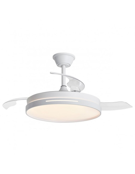 Ventilador de techo 50cm 68W CCT con aspas Desplegables Togo blanco