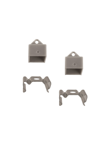 Kit de 2 Tapas y 2 Clips para Perfil de Aluminio , PER-60