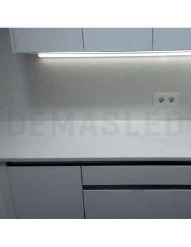 Perfil de Aluminio Esquinero Curvo 30x30mm Anodizado, Cover Opal Blanco x2m
