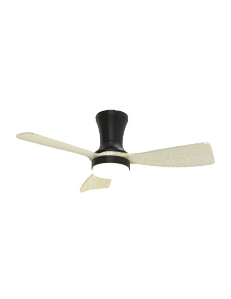 Ventilador de Techo con Luz LED CCT 920x265mm Madera Clara 22W con Control Remoto AC100-240V