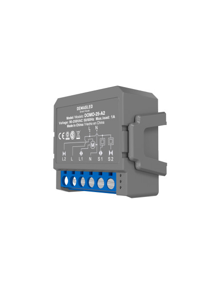 Módulo Smart Switch Wifi para cortinas 1A 220V 2.4GHz