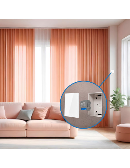 Módulo Smart Switch Wifi para cortinas 1A 220V 2.4GHz