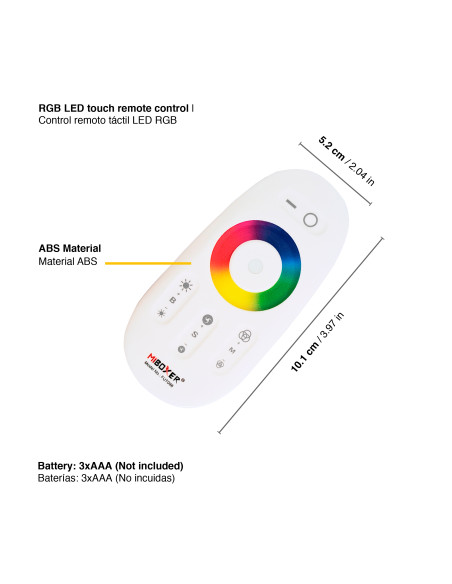 Kits Controlador RGBW Manual y Automático Mi-Light 2.4GHz