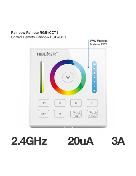 Panel Remoto RGB+CCT 3V 2.4Ghz