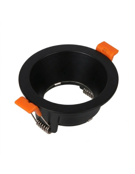 Spot Negro Fijo sin soporte para lámpara GU10 ø90mm