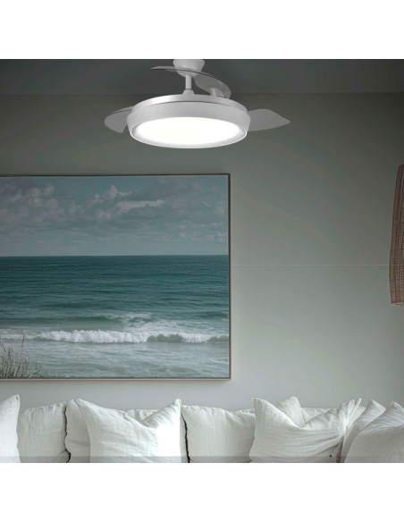 Ventilador 43W Blanco CCT 98cm Mini Niz