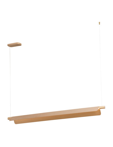 Lámpara colgante LED 22W 3000-5700K dorado con reflector móvil
